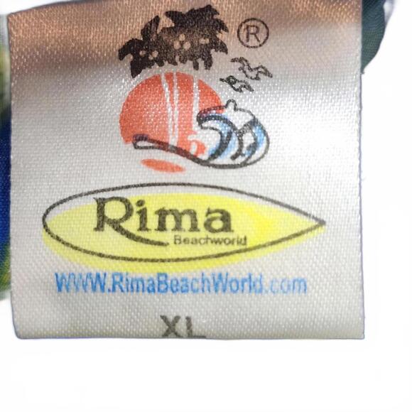 Rima BeachWorld Caribbean Print Button-Up Shirt - Size XL - Picture 6 of 8